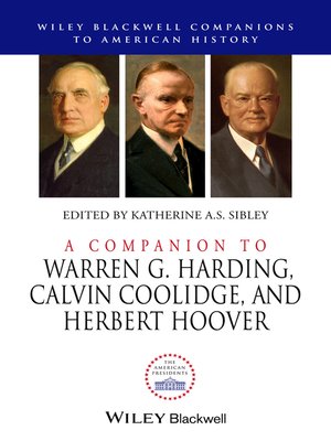 cover image of A Companion to Warren G. Harding, Calvin Coolidge, and Herbert Hoover